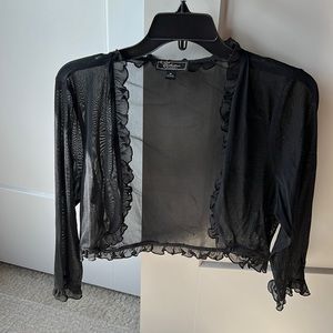 Black Sheer Cardigan
